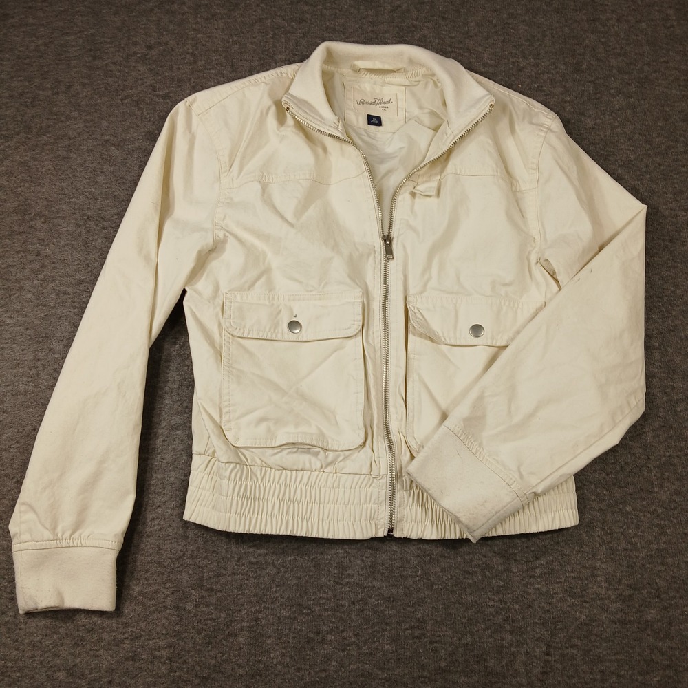 Universal Thread Co. Women's XS Ivory Zippered Utility Jacket